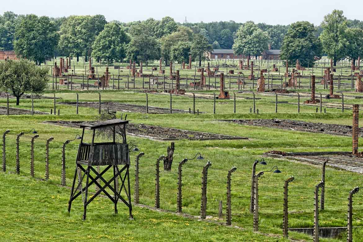 Het voormalige concentratiekamp van Auschwitz-Birkenau